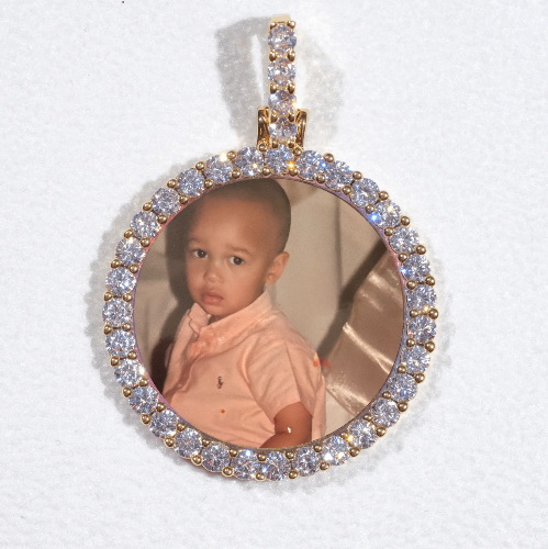 3D CIRCLE CUSTOM PICTURE PENDANT SMALL SIZE