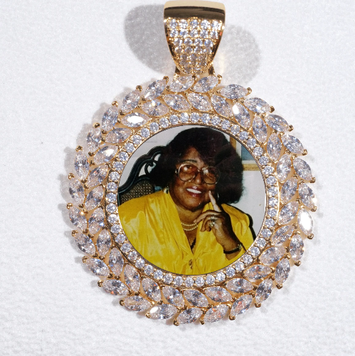 Large 3D Wheat Ear Custom Picture Pendant