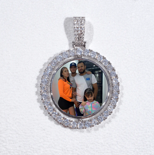 3D Spinning 2-Faced Custom Picture Pendant