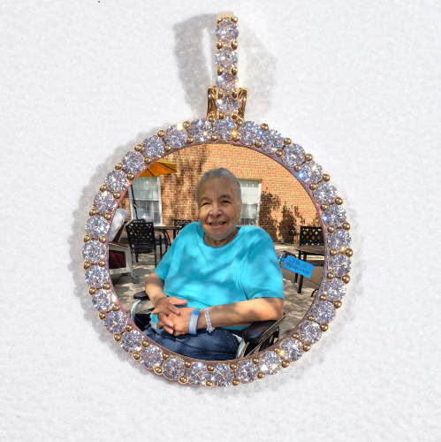 3D CIRCLE CUSTOM PICTURE PENDANT SMALL SIZE