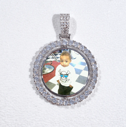 3D Spinning 2-Faced Custom Picture Pendant
