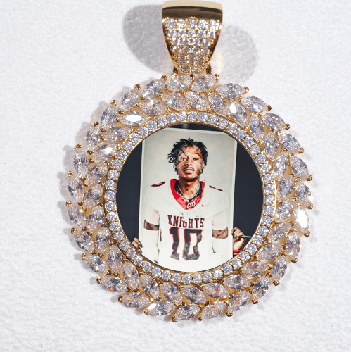 Large 3D Wheat Ear Custom Picture Pendant