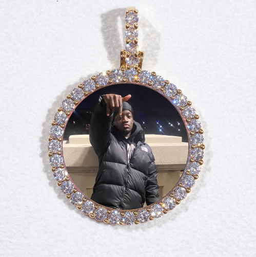 3D CIRCLE CUSTOM PICTURE PENDANT SMALL SIZE