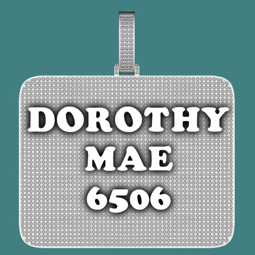 CUSTOM LETTER NECKLACE 3D BIG SQUARE