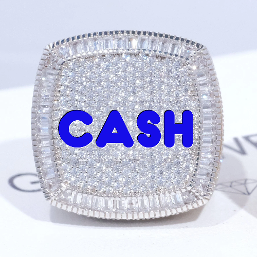 CUSTOM LETTER 3D ICED RING