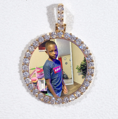 3D CIRCLE CUSTOM PICTURE PENDANT SMALL SIZE