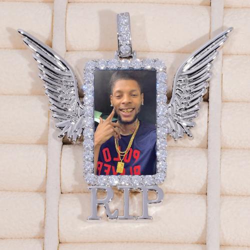 RIP WING 3D CUSTOM PICTURE PENDANT