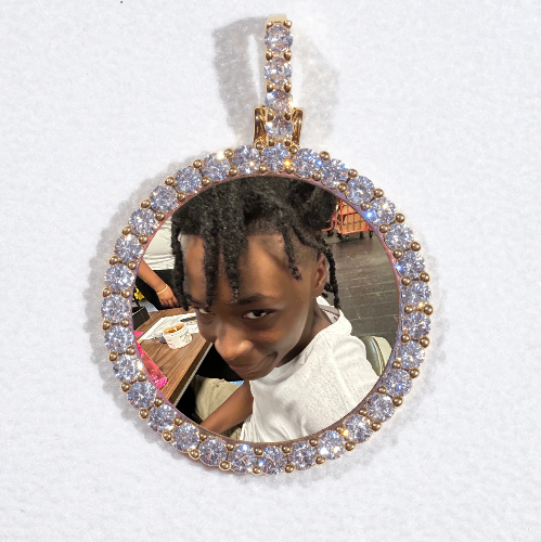 3D CIRCLE CUSTOM PICTURE PENDANT SMALL SIZE