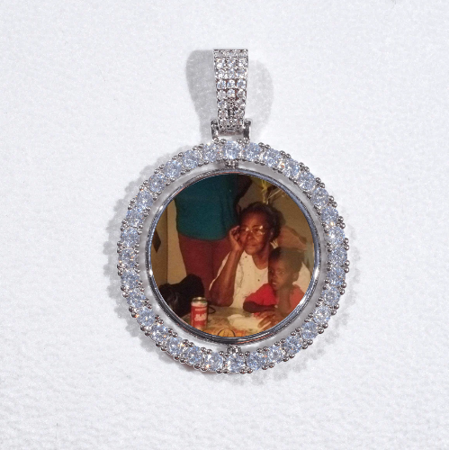 3D Spinning 2-Faced Custom Picture Pendant