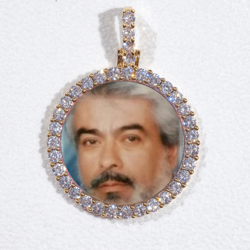 3D CIRCLE CUSTOM PICTURE PENDANT SMALL SIZE