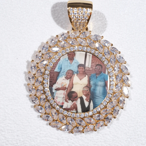 Large 3D Wheat Ear Custom Picture Pendant