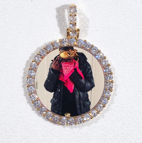 3D CIRCLE CUSTOM PICTURE PENDANT SMALL SIZE