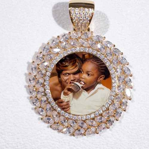 Large 3D Wheat Ear Custom Picture Pendant