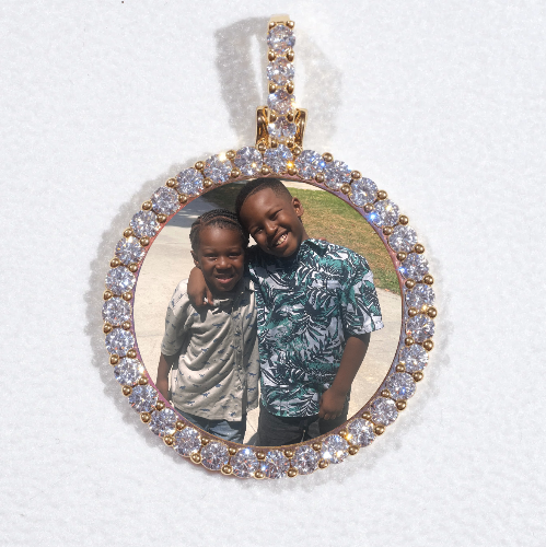 3D CIRCLE CUSTOM PICTURE PENDANT SMALL SIZE
