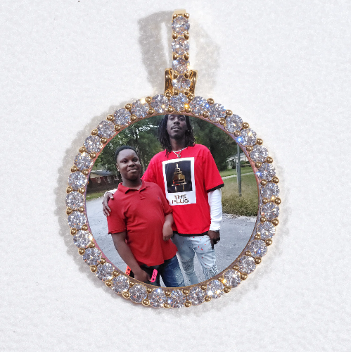 3D CIRCLE CUSTOM PICTURE PENDANT SMALL SIZE