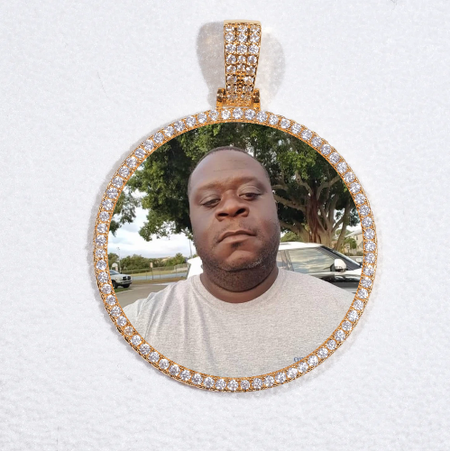 MEDIUM 3D CIRCLE CUSTOM PICTURE PENDANT