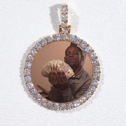3D CIRCLE CUSTOM PICTURE PENDANT SMALL SIZE
