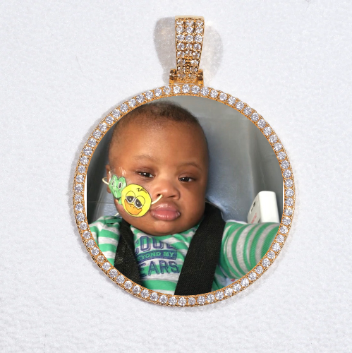 MEDIUM 3D CIRCLE CUSTOM PICTURE PENDANT