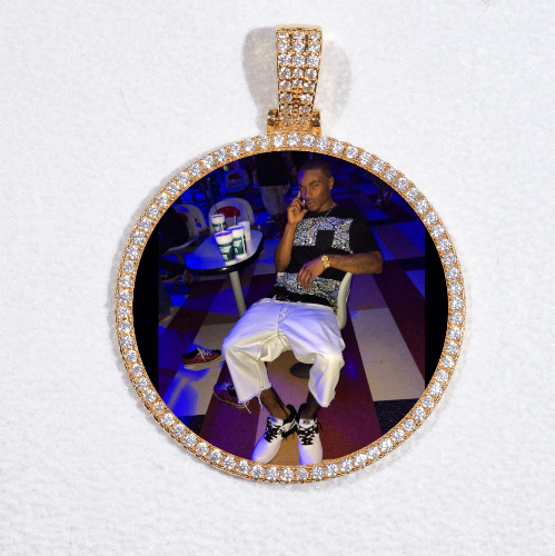 MEDIUM 3D CIRCLE CUSTOM PICTURE PENDANT