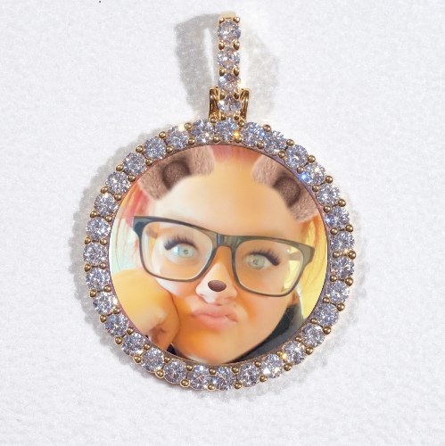 3D CIRCLE CUSTOM PICTURE PENDANT SMALL SIZE