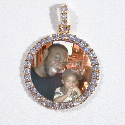 3D CIRCLE CUSTOM PICTURE PENDANT SMALL SIZE