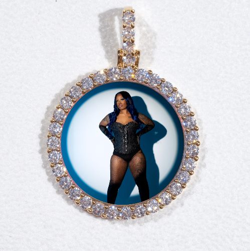 3D CIRCLE CUSTOM PICTURE PENDANT SMALL SIZE