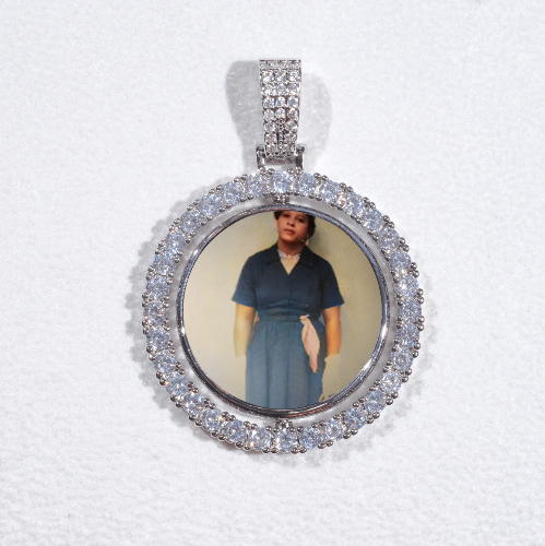 3D Spinning 2-Faced Custom Picture Pendant