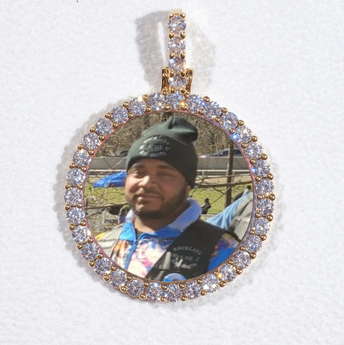 3D CIRCLE CUSTOM PICTURE PENDANT SMALL SIZE