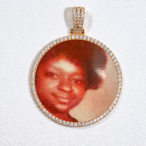 MEDIUM 3D CIRCLE CUSTOM PICTURE PENDANT