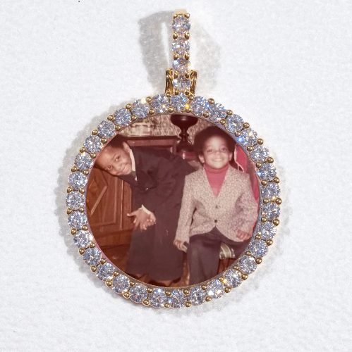 3D CIRCLE CUSTOM PICTURE PENDANT SMALL SIZE