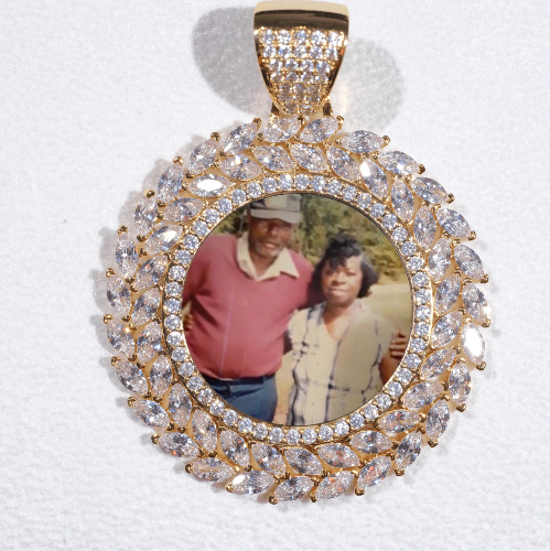 Large 3D Wheat Ear Custom Picture Pendant