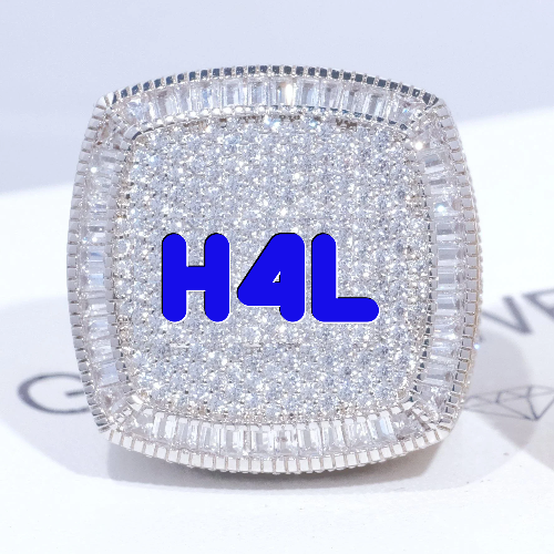 CUSTOM LETTER 3D ICED RING