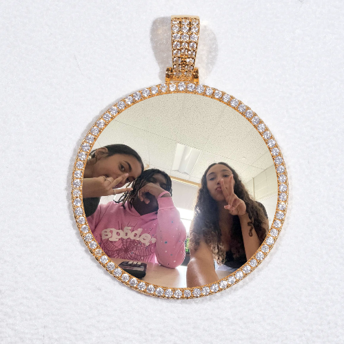 MEDIUM 3D CIRCLE CUSTOM PICTURE PENDANT