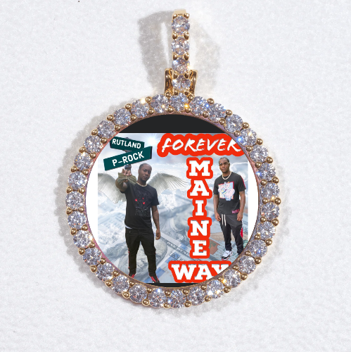 3D CIRCLE CUSTOM PICTURE PENDANT SMALL SIZE