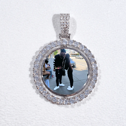 3D Spinning 2-Faced Custom Picture Pendant