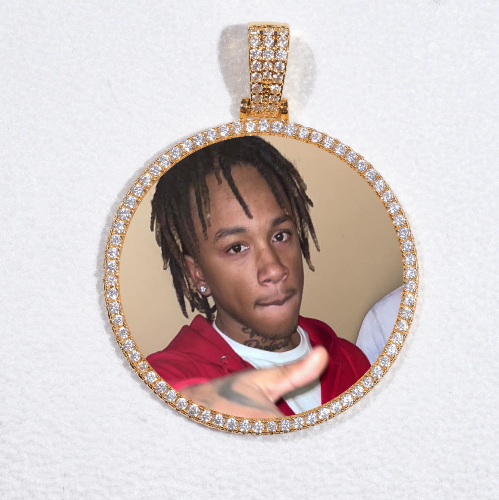 MEDIUM 3D CIRCLE CUSTOM PICTURE PENDANT