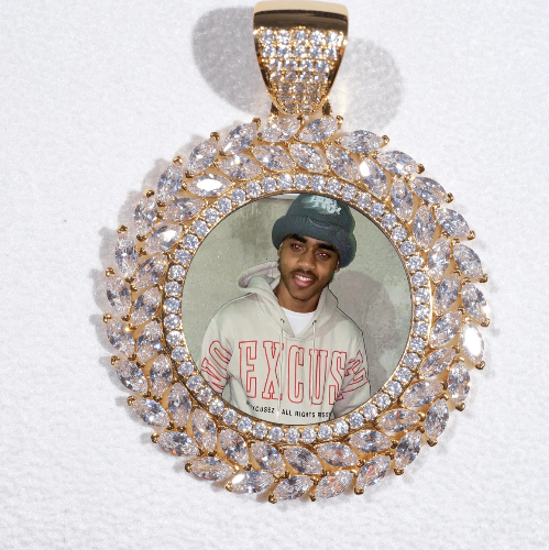 Large 3D Wheat Ear Custom Picture Pendant