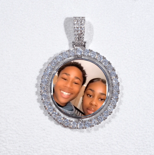 3D Spinning 2-Faced Custom Picture Pendant
