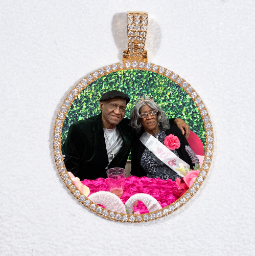 MEDIUM 3D CIRCLE CUSTOM PICTURE PENDANT