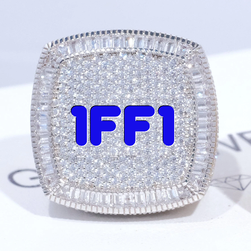 CUSTOM LETTER 3D ICED RING