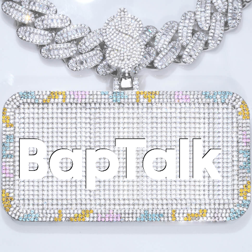 CUSTOM LETTER NECKLACE 3D COLORFUL SQUARE