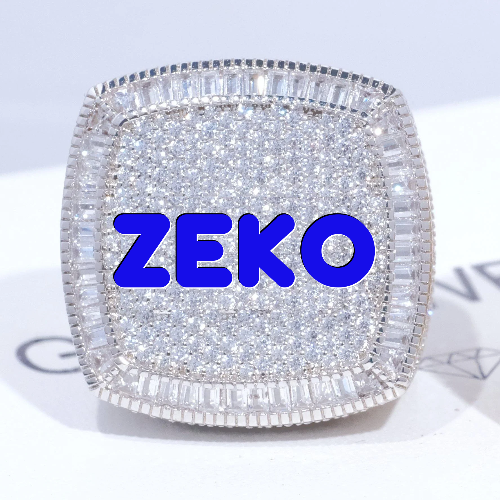 CUSTOM LETTER 3D ICED RING