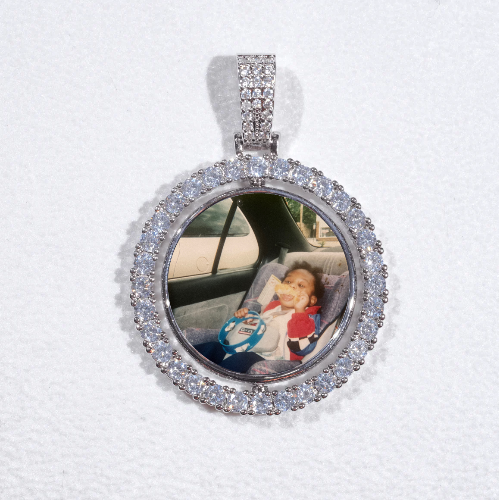3D Spinning 2-Faced Custom Picture Pendant