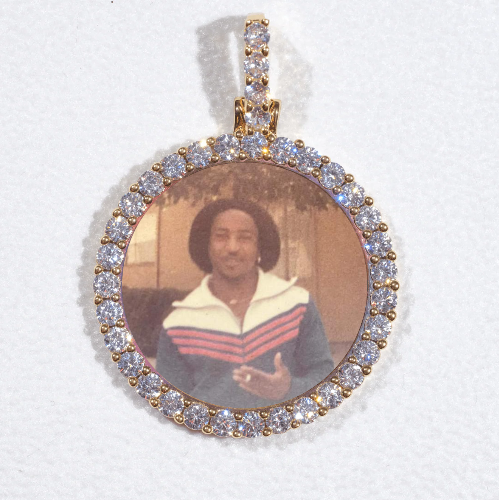 3D CIRCLE CUSTOM PICTURE PENDANT SMALL SIZE