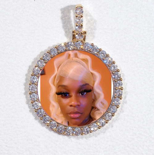 3D CIRCLE CUSTOM PICTURE PENDANT SMALL SIZE