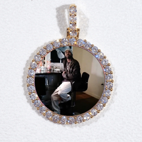 3D CIRCLE CUSTOM PICTURE PENDANT SMALL SIZE