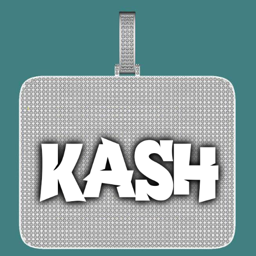 CUSTOM LETTER NECKLACE 3D BIG SQUARE