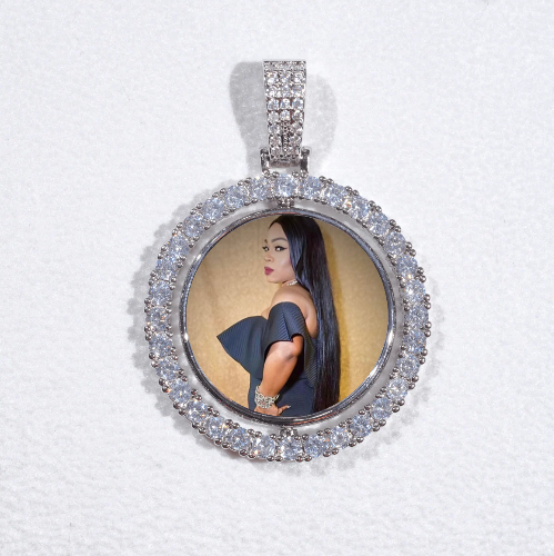 3D Spinning 2-Faced Custom Picture Pendant