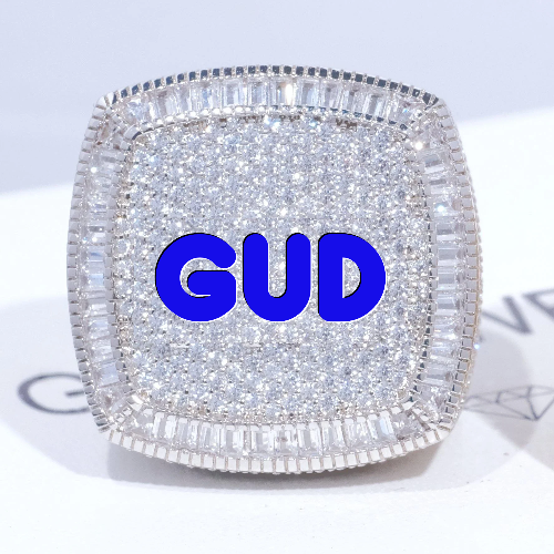 CUSTOM LETTER 3D ICED RING