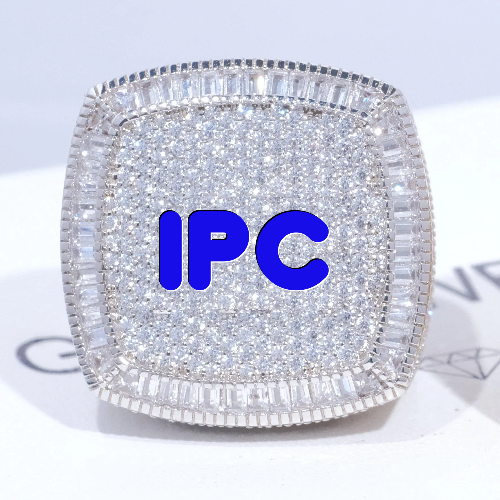 CUSTOM LETTER 3D ICED RING